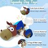 BIKIISEN Dog Toys for Aggressive Chewers, Squeaky Plush Dog Chew Toys, Interactive Tug of War Dog Toys to Keep Them Busy, Tough Dog Stuffed Animals for Teething, Dog Toy for Small/Medium Breed