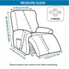 Eco-Ancheng Recliner Slipcovers 4-Pieces Lazyboy Recliner Covers Recliner Couch Covers Recliner Chair Cover Non Slip Reclining Slipcovers with Storage Pockets Furniture Protector for Living Room