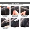 Medsuo 200pcs Silicone Lined Nano Rings Beads Links for Nano Tip Hair Extensions Nano Beads 3.0mm(OD) 1.0mm(ID) 2.0mm(L) 5 Color Optional - Black