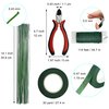 Menecor Floral Arrangement Kit Bouquet DIY Making Tools 24 Gauge Floral Stem Wire,24 Gauge Paddle Wire,Wire Cutter,Tapes