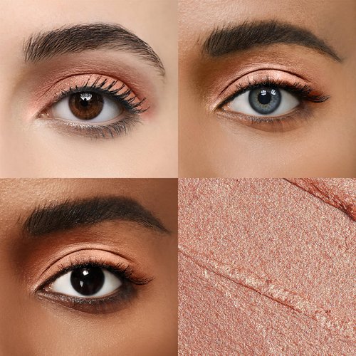 Color Mirror Longwear Cream Eye Shadow Sticks(72 Grapefruit Shimmer),Smudge-Proof, Waterproof Eyeshadow,Silky Formula Glitter With Makeup Brush,Orange Eyeshadow Stick