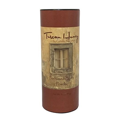 Tuscan Honey Scented Talc-Free Body Powder, Perfumed Dusting Powder, Camille Beckman, 3 Ounce