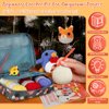 Coopay Crochet Kit for Beginners Kids Adults - Cute Penguin, Chicken, Rabbit & Fox, Complete Crochet Set with 4 Different Crochet Patterns, DIY Amigurumi Kit Crochet Animal Kit with Case & Instruction