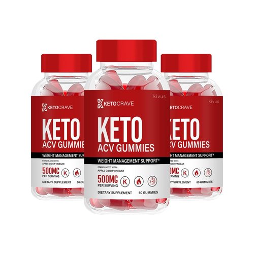 kivus Keto Crave Gummies - Keto Crave Keto Apple Cider Vinegar Gummies (3 Pack, 180 Gummies)