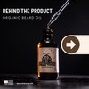 Johnny Slicks Handcrafted Organic Beard Oil: Moisturize, Promote Hair Growth & Reduces Dry Skin & Itch | US Made, Veteran Owned (All-Natural w/Tea Tree, Jojoba, Coconut & Argan), Original, 1-Ounce