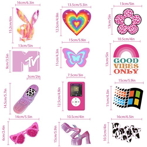 24Pcs Y2k 2000s Pink Party Swirl Decorations Hanging Spiral Decor Whirl Streamers Rainbow Hearts Ceiling Streamers Y2k Spiral Favors for Birthday Female Bachelorette