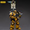 JOYTOY Warhammer 40,000 1/18 Action Figure Imperial Fists Legion MkIII Tactical Squad Legionary with Legion Vexilla Collection Model Christmas Birthday Gifts