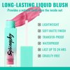 SPRINGSKY Liquid Blush, Soft Moisturizing Matte Blush, Blendable Face Blush for Cheeks, Long-Wearing Smudge-Proof Natural Blush Liquid - 03 Peachy-Pink