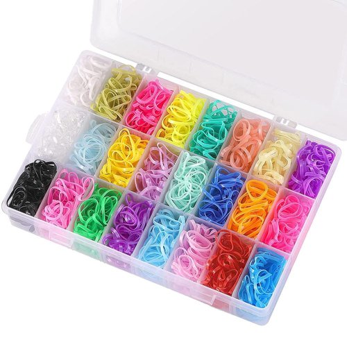 UUYYEO 1500 Pcs Small Elastic Hair Ties Colorful Hair Rubber Bands Cute Hair Bands Ponytail Holders Mini Kids Hair Elastics Toddler Girl Hair Ropes