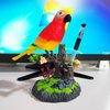 Tipmant Electronic Bird Toys Electric Parrots Animal Pets Move Chirp Realistic Home Office Room Decoration Kids Birthday Gifts (Red)
