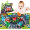 ALASOU Baby Big Trailor Car Toys with Playmat/Storage Bag|1st Birthday Gifts for Toddler Toys Age 1-2|Baby Toys for 1 2 3 Year Old Boy Birthday Gift for 12-18 Month|Stocking Stuffers for Toddlers 1-3