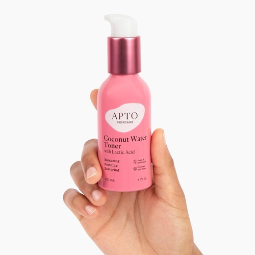 APTO Coconut Water Toner w/Lactic Acid: Daily Hydrating & Balancing Facial Toner for Skin That's Clarified & Energized, 4 fl. oz.