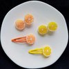 2Pcs Orange Slice Snap Hair Clips for Women Girls Bangs Side Hairpins Creative Barrettes Hair Accessories，Clips and Barrettes