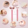 HEYFYV Face Massager Kit 3D Face Roller Massager T Shape Facial Massager Set Electric Skin Massager Tool