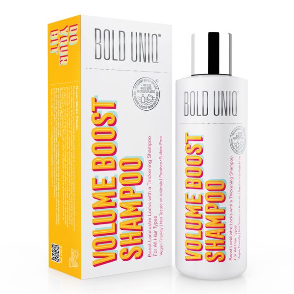 Volumizing Shampoo - Lightweight Hair Thickening Shampoo For Fuller Looking Hair in One Use - Volume Shampoo For Thin, Flat & Fine Hair - Adds Lift, Body Shine, Strength & Elasticity - Sulfate Free