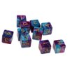 Yiotfandoll 10PCS Polyhedral Dice D6 Dice 16mm Acrylic 6 Sided Dice Double Colors Game Dice for RPG MTG DND Dice Table Games (Blue Purple)