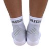 BLITZU Compression Socks for Plantar Fasciitis, Achilles Tendonitis Relief. Ankle Compression Sleeve for Heel Spurs, Foot Swelling, Fatigue & Sprain. Arch Support Brace for Sports, Gym White S-M