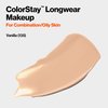Revlon ColorStay Liquid Foundation for Combination & Oily Skin, Face Makeup Stocking Stuffers for Women, SPF 15, Medium-Full Coverage, Matte Finish, Vanilla (135), 1.0 Oz