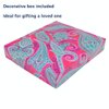Arkwright Microfiber Makeup Remover Cloths - Pack of 5 - Soft Coral Fleece Reusable Makeup Towels with a Bag, Facial Wash Cloth for Bathroom, 7.5 x 15.5 in, Paisley