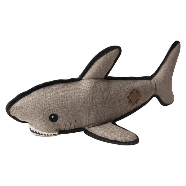 Health Extension SNUGAROOZ Cute Saul The Shark Stuffed Animals for Dogs, Cool Puppy Toys, Tough & Durable Soft Squeaky for Chewers, for Pet - Grey