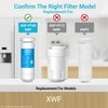 AQUA CREST XWF Replacement for GE® XWF, NSF Certified Refrigerator Water Filter, 2 Filter