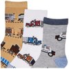 Jefferies Socks Little Boys Trains Trucks Cars Pattern Crew Socks 6 Pack, Multi, X-Small