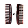 Speert #14 Handmade Wide Tooth Comb Tortoise Havana Acetate Thick Coarse Curly Detangling Parting Grooming Teasing Hair Styling Hairdresser Barber Hairdressing Wet Dry Pocket Travel Women Men Kids