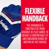 Franklin Sports Youth Football Receiver Gloves - Shoktak Youth Gloves - Kids Football Receiver Gloves - High Grip Football Gloves for Kids - Black/Royal - Youth Medium
