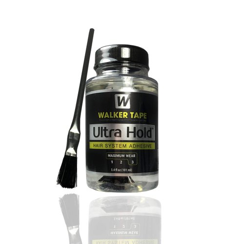 Ultra Hold Hair System Adhesive 3.4oz w/Wig Glue Brush Applicator Saver Bundle Pack | Toupees Fro...
