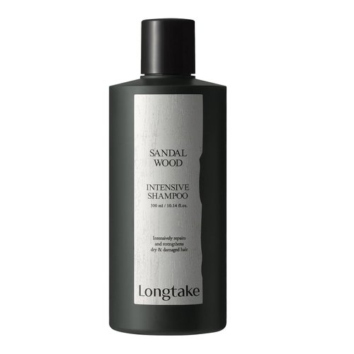 LONGTAKE Sandalwood Intensive Hair Pefrume Clarifying Shampoo 10.1 Fl Oz, 300MLㅣHair VolumeㅣAnti-frizzㅣImproves softnessㅣNourishes with jojoba oil, coconut oil, marula oil, rosemaryㅣFor All Hair Types