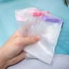 yueton 20PCS Soap Bag Mesh Foaming Net Soap Sack Bags Facial Bubble Net Facial Cleanser Foam Net Bag Double Layer Soap Bag Shampoo Foaming Net Bag with Drawstring for Body Bath and Shower