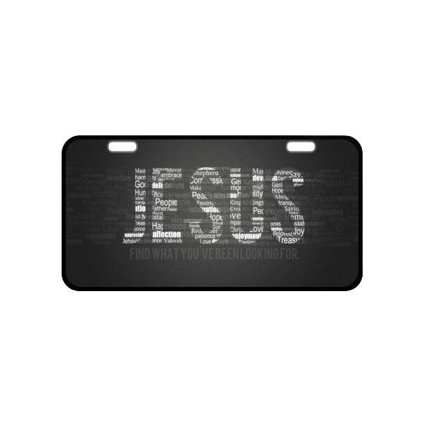 Christian Bible Verse Jesus Quotes Novelty License Plate Decorative Front Plate 6.1" X 11.8"