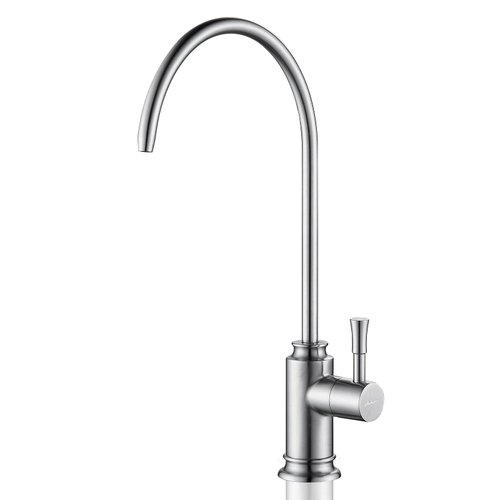 Achelous Brushed Nickel Kitchen Water Filter Faucet,Stainless Steel Lead-Free Drinking Water Faucet Fits Reverse Osmosis Units or Water Filtration System in Non-Air Gap