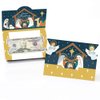 Big Dot of Happiness Holy Nativity - Manger Scene Religious Christmas Money and Gift Card Holders - Set of 8