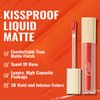 Oulac Matte Liquid Orange Lipstick for Women, Long Lasting Lipstick Waterproof Lip Stain, No Transfer, Creamy High Pigmented Formula with Rose Oil, Vegan & Cruelty-Free,Orange Red M07