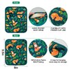 Pot Holders Set of 2 Heat Resistant 480℉ Kitchen 100% Cotton Comfortable Lining Printing Fox Flower Women Men Home Cooking Baking Microwave BBQ Gift(Fox Flower)