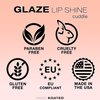 Kandi Koated Glaze Illuminating Lip Shine [Cuddle] Lip Gloss | Hydrating Lip Glaze with Paraben-Free, Cruelty-Free Formula, Sheer Color | Beauty & Makeup