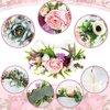 3 Pcs Flower Crown Adjustable Flower Headband Boho Floral Crown Floral Headpiece for Women Garland Hair Wreath with Ribbon Wedding Party Accessories for Renaissance Festival Photos, 3 Styles