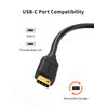 CableCreation USB 3.1 C to USB B Cable 4FT 5Pack, USB Printer Cable USB B to C 10Gbps for Thunderbolt 3 Host MacBook Pro Air USB B Printer, External Hard Drive, Docking Station, 1.2M Black