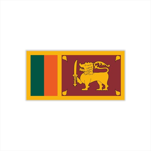 Womaha 30 Temporary Sri Lanka Flag Tattoos Fans Face Tattoo Stickers for Adults Kids Group Activity Props