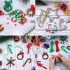 LTGICH 1000Pcs Christmas Tri Beads Plastic Beaded Ornament Kit with 30 Pieces Red and Green Chenille Stems Pipe Cleaners for Christmas Tree House Decorations Party DIY Craft Kit