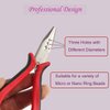 FeiHong Hair Extension Plier with 3 Holes Mini Hair Pliers For Micro Nano Ring Hair Extensions Opener and Removal Tool
