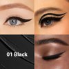 evpct 1Pcs Black Waterproof Colored Eyeliner Liquid Eye Liner Set Long Lasiting Ultra-fine Speed Dry Colorful Liquid Eyeliner