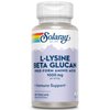 SOLARAY L-Lysine with Beta Glucan, Free Form Amino Acid, L-Lysine 1000mg Capsules, Immune Support Supplement, Healthy Skin and Lips Support, 60-Day Guarantee, Lab Verified, 30 Servings, 60 VegCaps