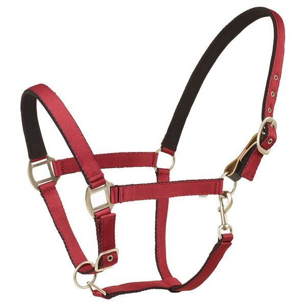 Centaur Solid Cushion Padded Breakaway Halter (Burgundy, Pony)