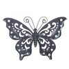 dreamskip 3 Pack Metal Butterfly Wall Art Outdoor Decor, Butterflies Spring Wall Sculpture Hanging Metal Wall Decorations for Garden, Patio, Fence, Yard, Living Room, Bedroom