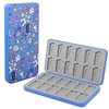 QIANRENON 24 in 1 Game Cassette Magnetic Organizer Case Micro SD Game Card Storage Case, Holds 24 NDS Cassette+24 MicroSD Card, Storage NDS Switch OLED Switch Lite Card, Blue/Astronomical Pattern
