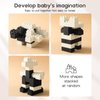 bopoobo Stacking Toys Soft Building Blocks, Silicone Montessori Educational Toy Toddler Sensory Learning, Baby Bath Toys, Girls Boy Gifts for Kids Age 1 2 3 Years Old