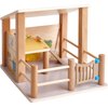 HABA Little Friends Petting Zoo - Wooden Stable with 3 Exclusive Farm Animal Figures