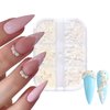 2 Boxes Nail Art Pearls Flatback Pearl - Gold Silver Nail Art Caviar Beads 3D Steel Metal Nail Charms Half Round Pearl Rhinestone Luxurious Design Nail Decoration DIY Crafts Jewelry Manicure Accessory